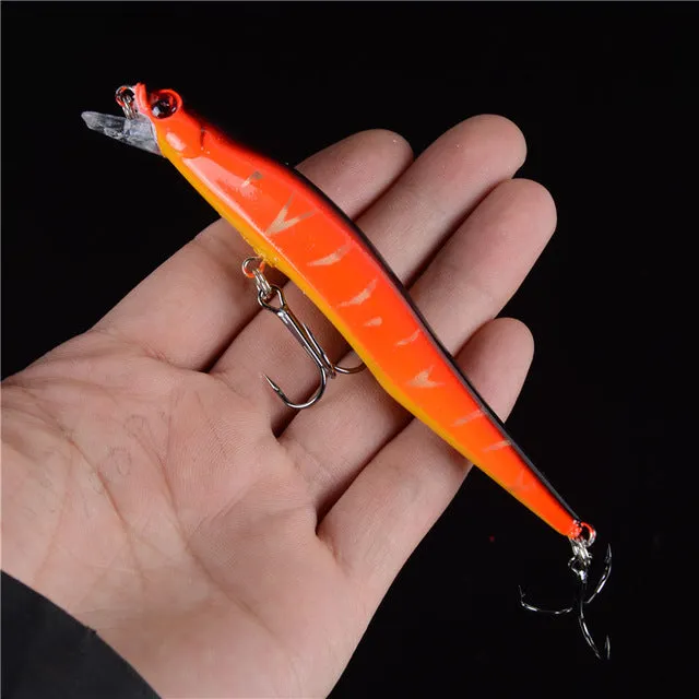 12CM/12G Hard Laser  Minnow Fishing Wobblers Artificial Bait Fake Lures Pesca Treble Hooks Diving 0.5-1.8m Crankbaits Swimbait