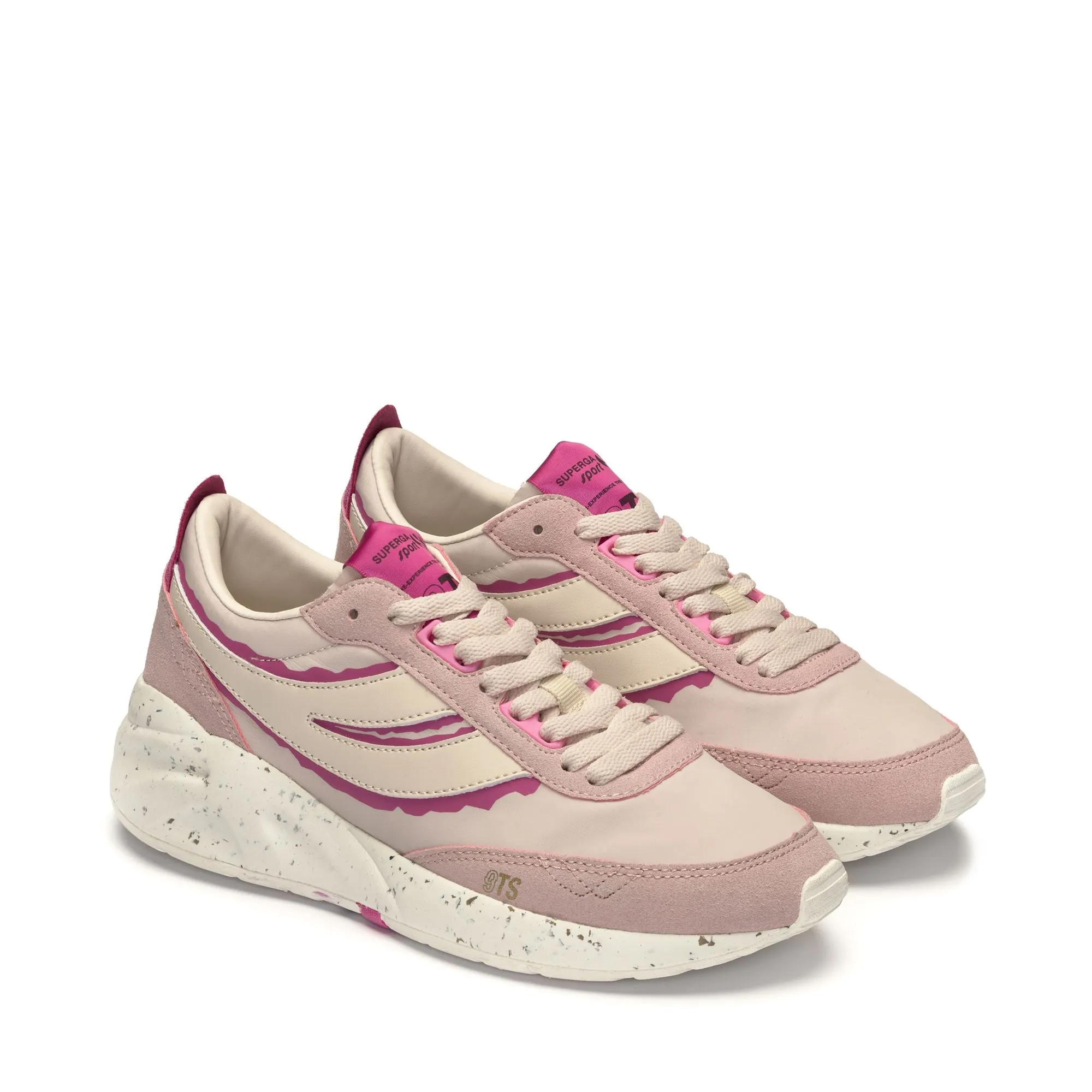 4089 TRAINING 9TS SLIM NYLON RIPPED - Laced Shoes - Low Cut - Unisex - PINK ISH-PINK FUCHSIA-BEIGE LT