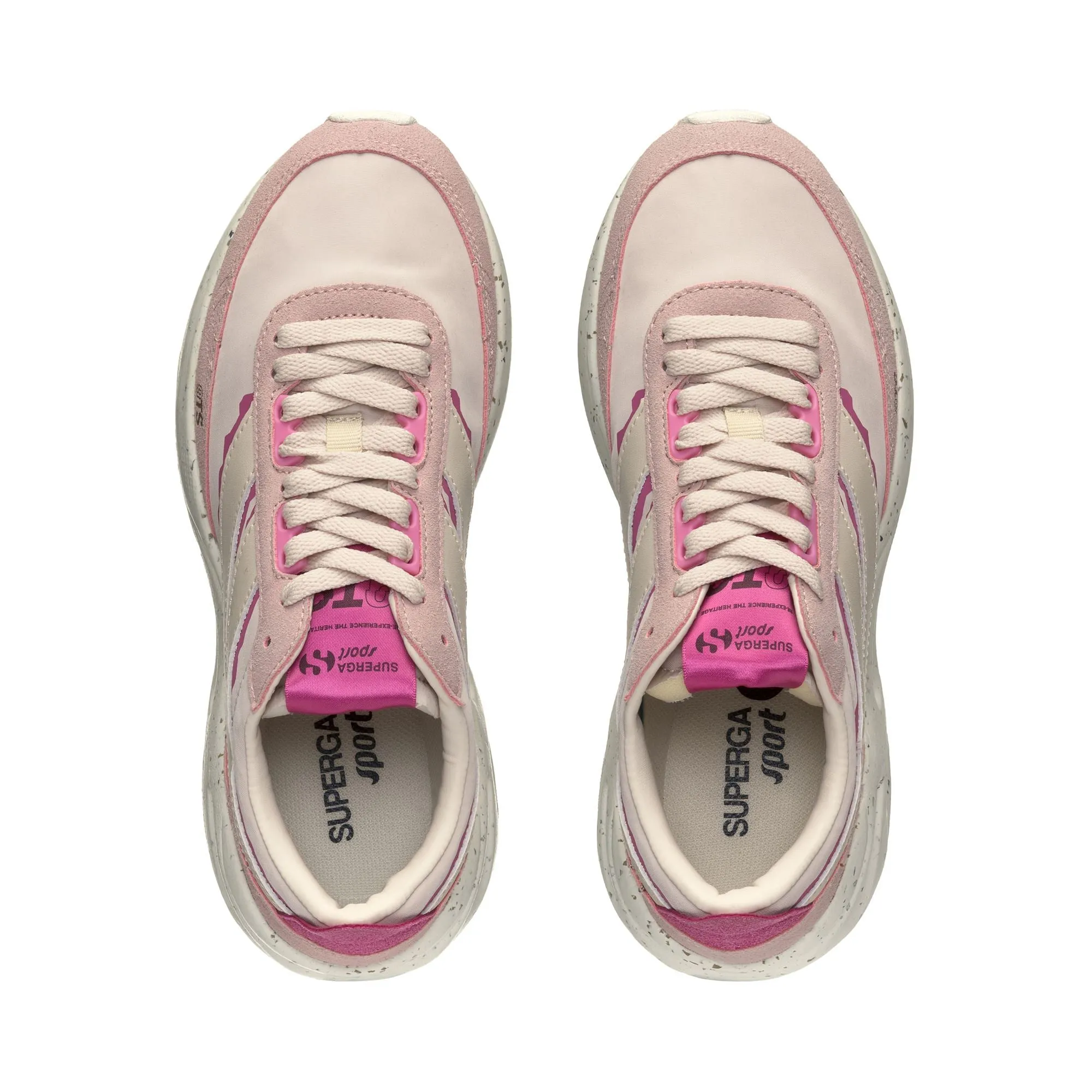 4089 TRAINING 9TS SLIM NYLON RIPPED - Laced Shoes - Low Cut - Unisex - PINK ISH-PINK FUCHSIA-BEIGE LT