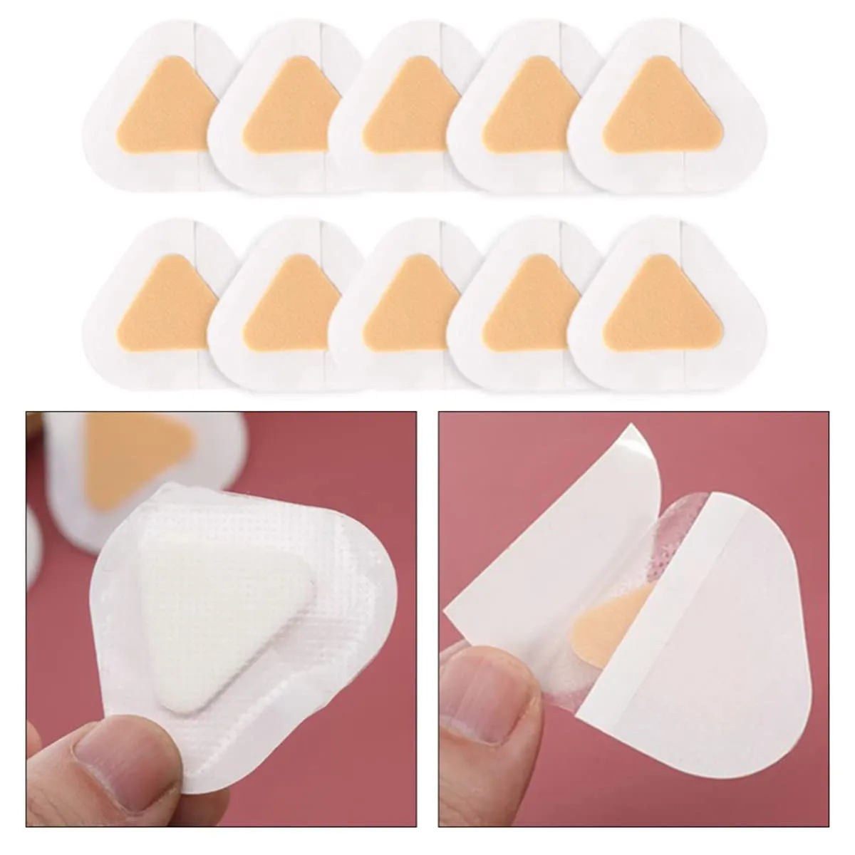 50 Sheets Blister Bandages High Heel Blister Plasters Invisible Anti-Wear Heel Foot Sticker for Feet, Toes, Heels Protector and Guard Skin