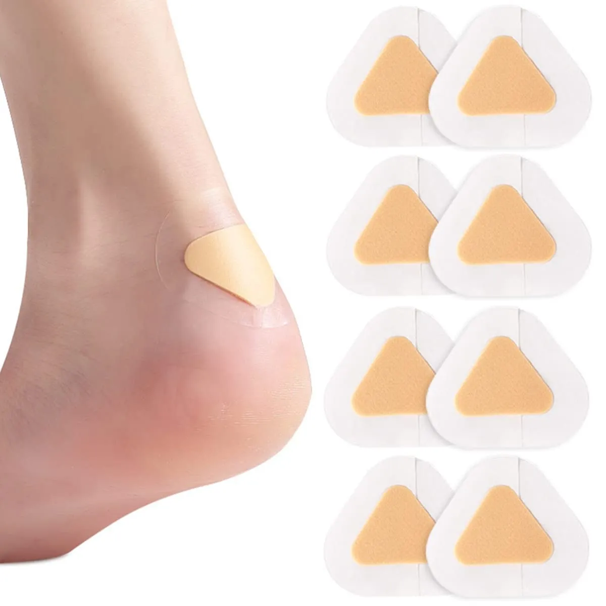 50 Sheets Blister Bandages High Heel Blister Plasters Invisible Anti-Wear Heel Foot Sticker for Feet, Toes, Heels Protector and Guard Skin