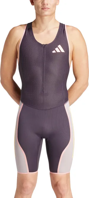 adidas Adizero Promo Sleeveless Mens Running Suit - Purple