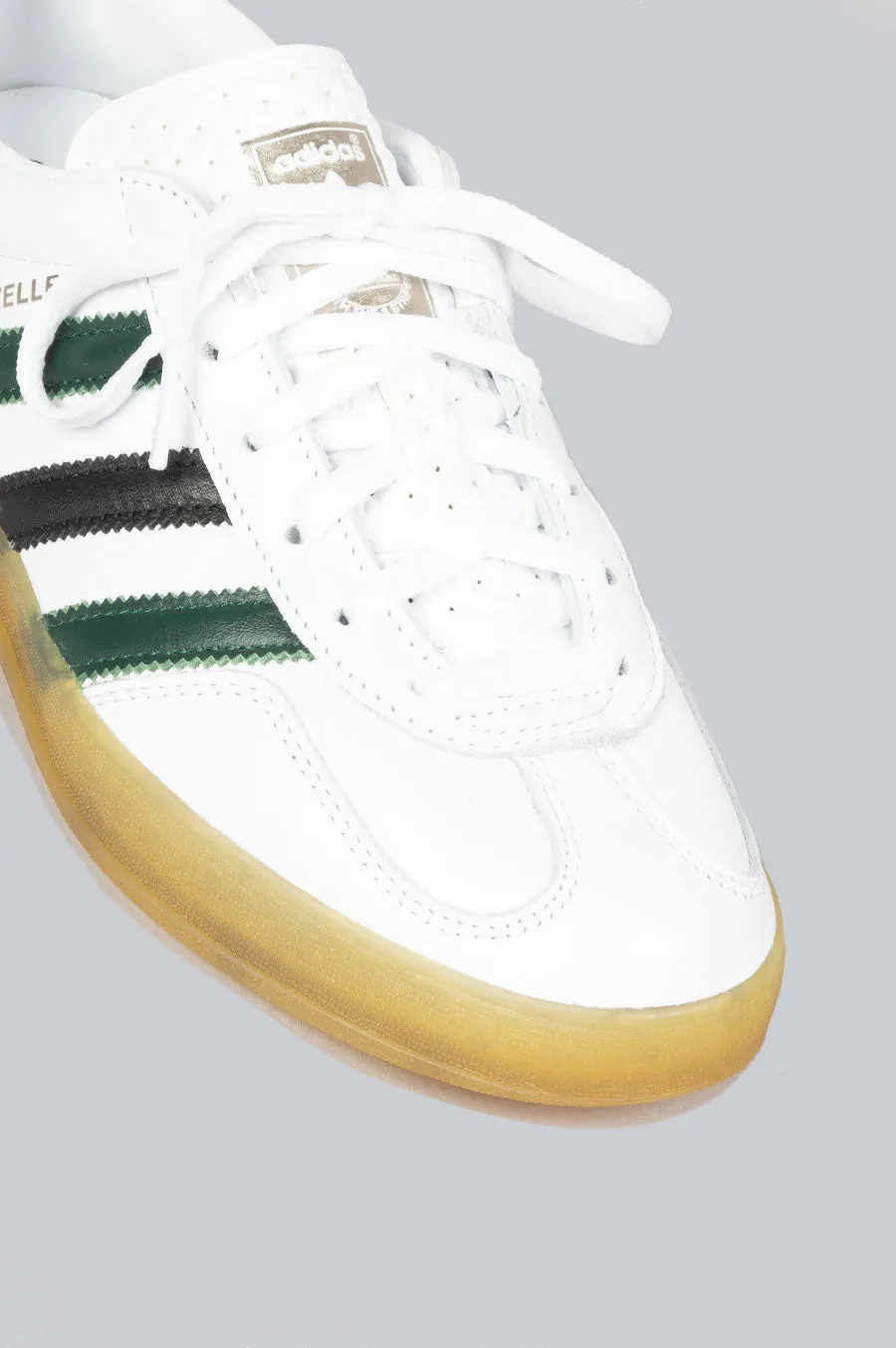 ADIDAS GAZELLE INDOOR WOMEN'S WHITE COLLEGIATE GREEN