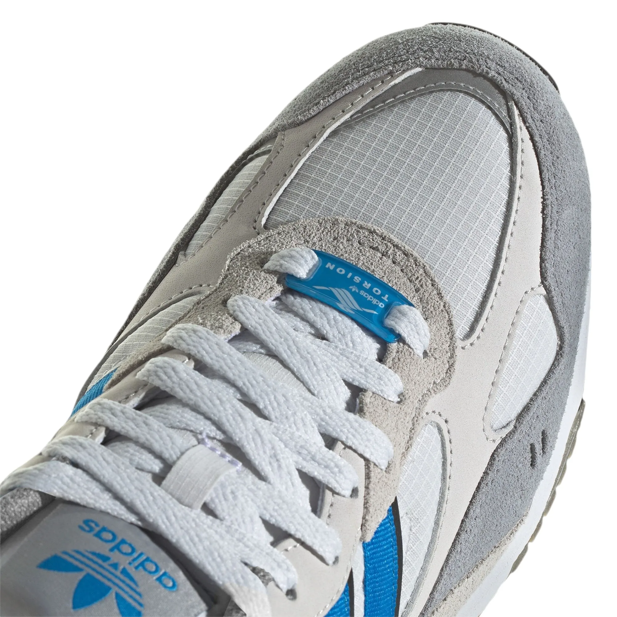 adidas Originals Torsion Super Shoes - White / Bright Blue / Grey