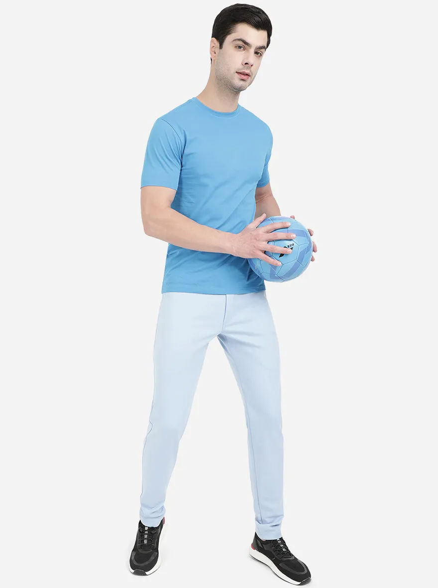 Air Force Blue Solid Regular Fit Track Pant | JadeBlue