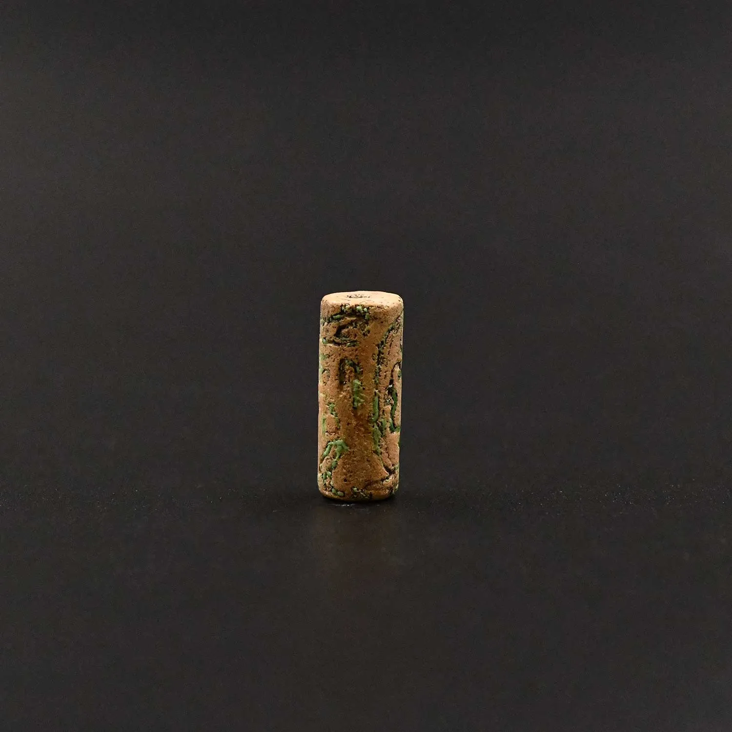 An Egyptian Glazed Steatite Cylinder Seal for King Amenemhat II, 12th Dynasty, ca. 1914-1879/76 BCE