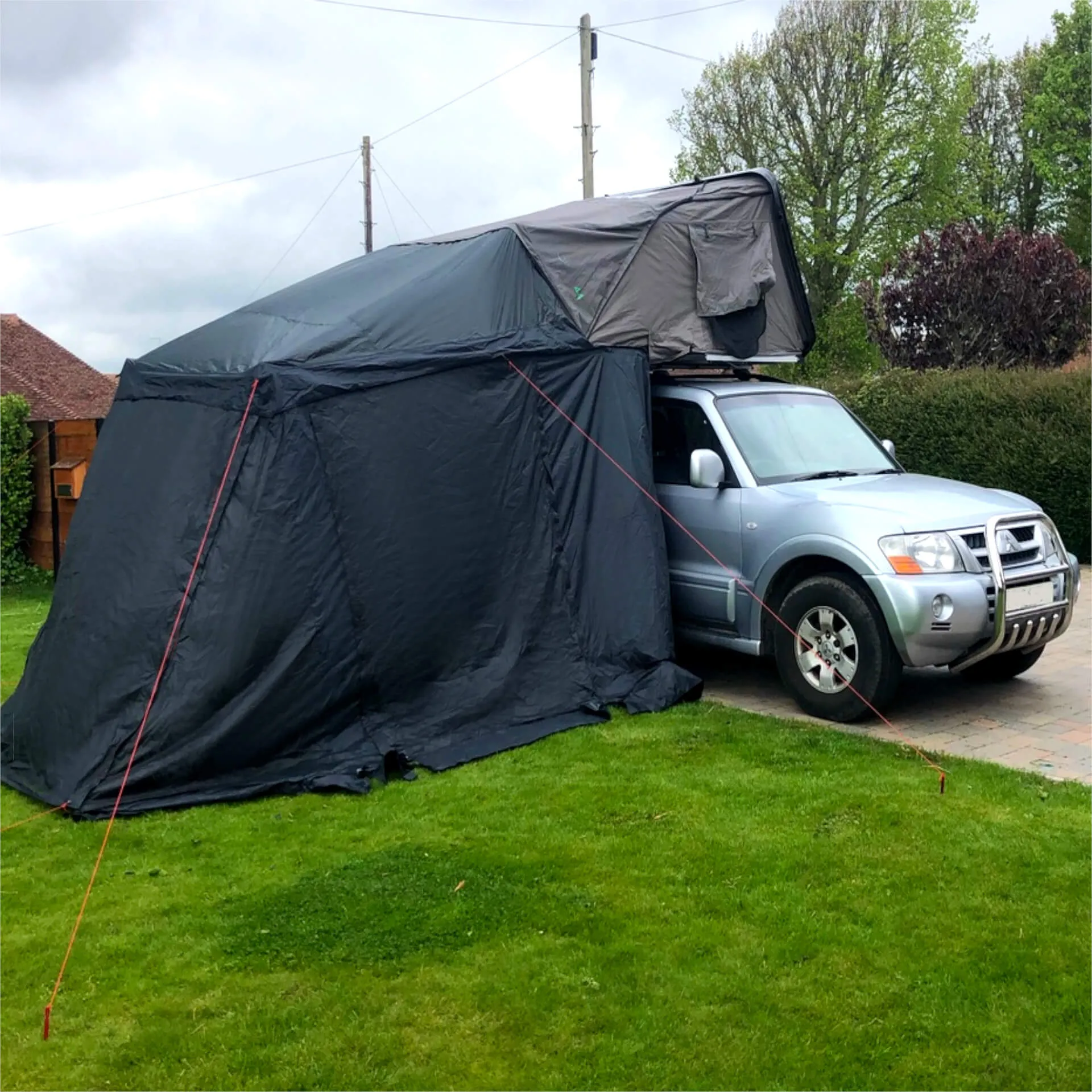 Annex Addon for the Direct4x4 RoofTrekk 4 Person Roof Top Camping Tent in Grey