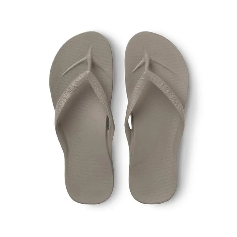 Archies Taupe Arch Support Thongs