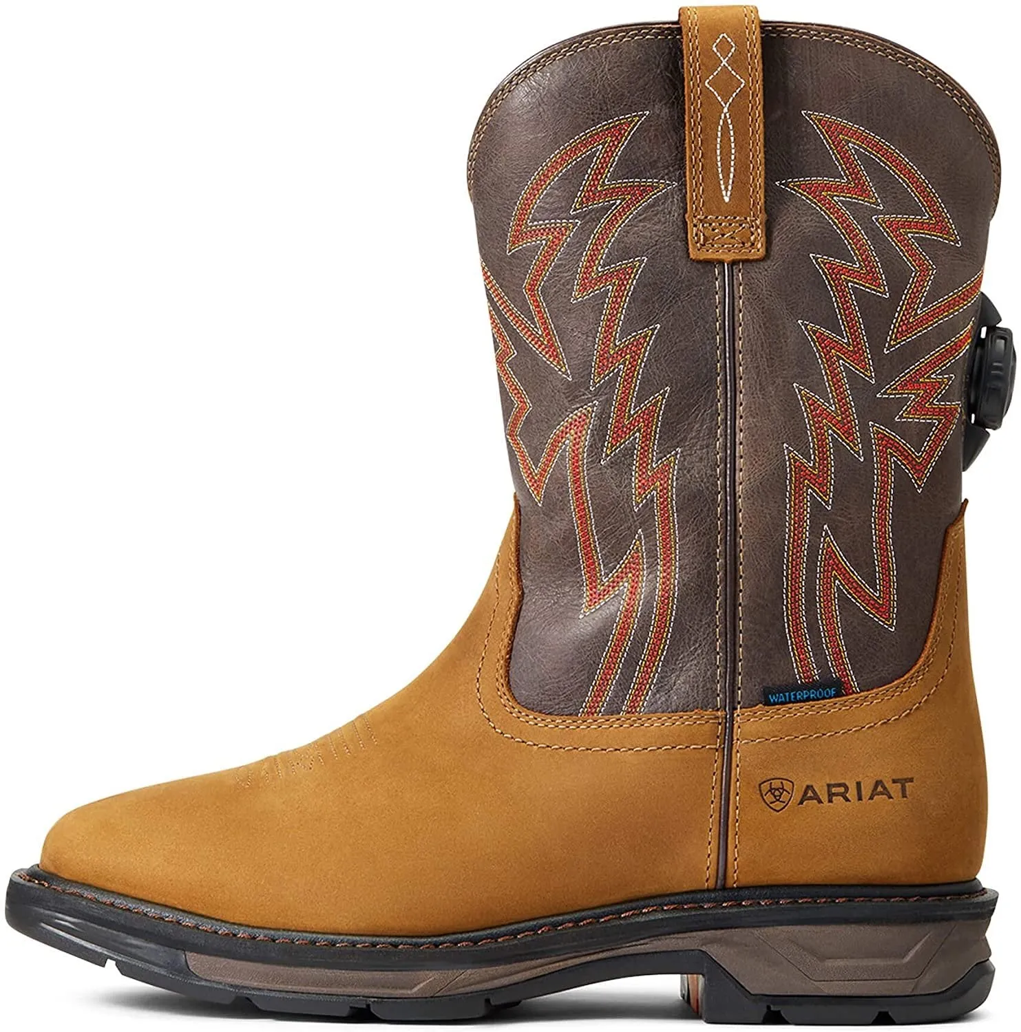 Ariat Men's WorkHog XT BOA Waterproof Work Boot, Aged Bark Brown