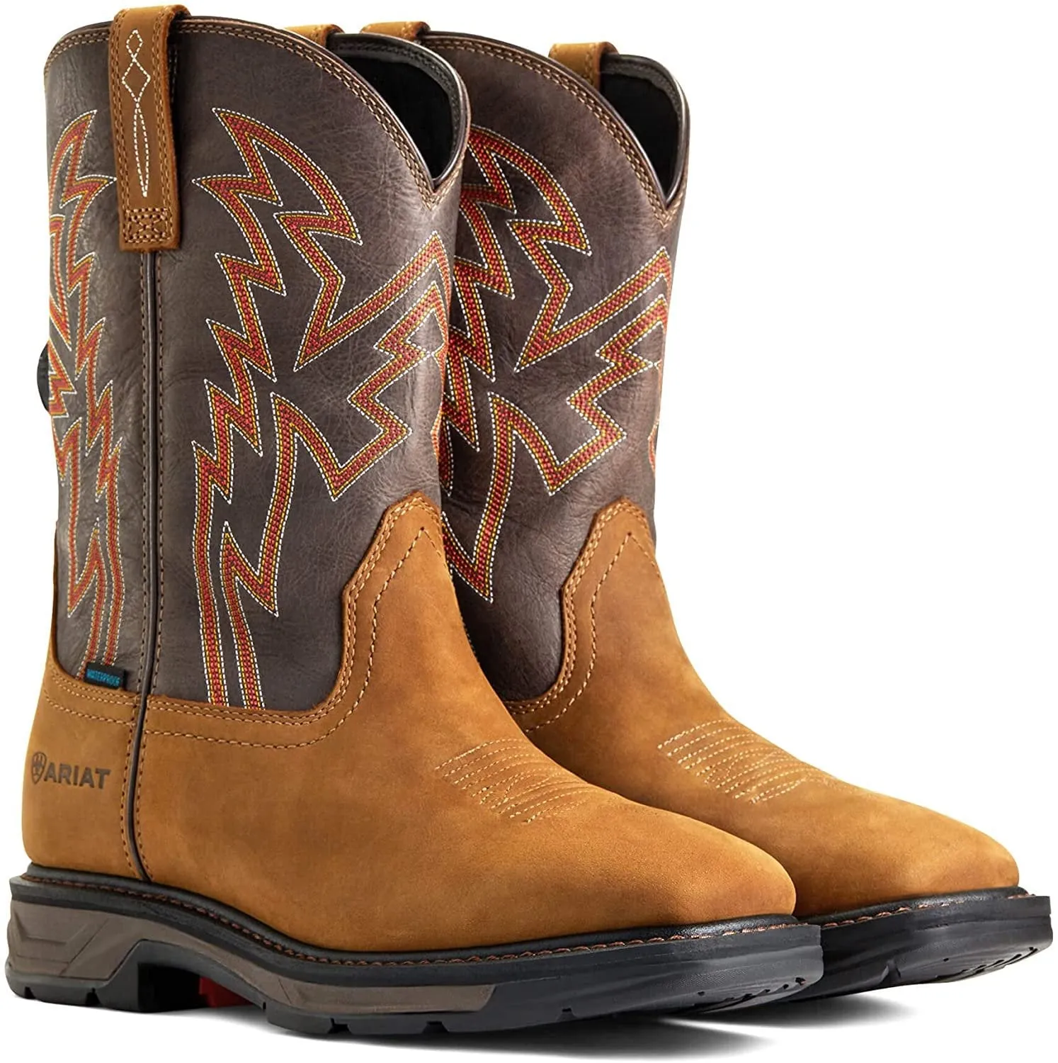 Ariat Men's WorkHog XT BOA Waterproof Work Boot, Aged Bark Brown