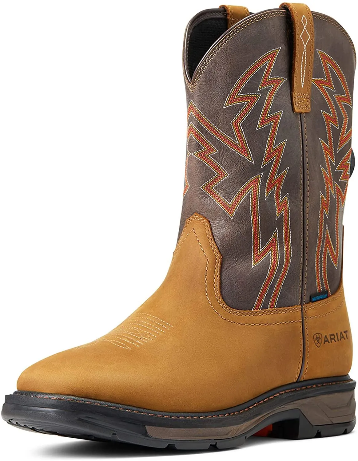 Ariat Men's WorkHog XT BOA Waterproof Work Boot, Aged Bark Brown