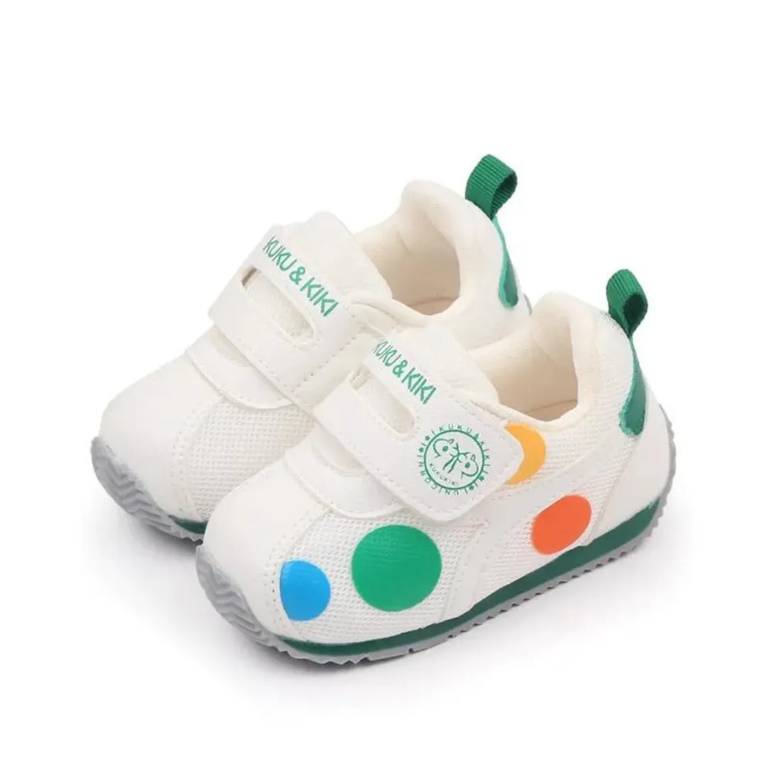 Baby Bo ColorPop Geometric Pattern Velcro Shoes