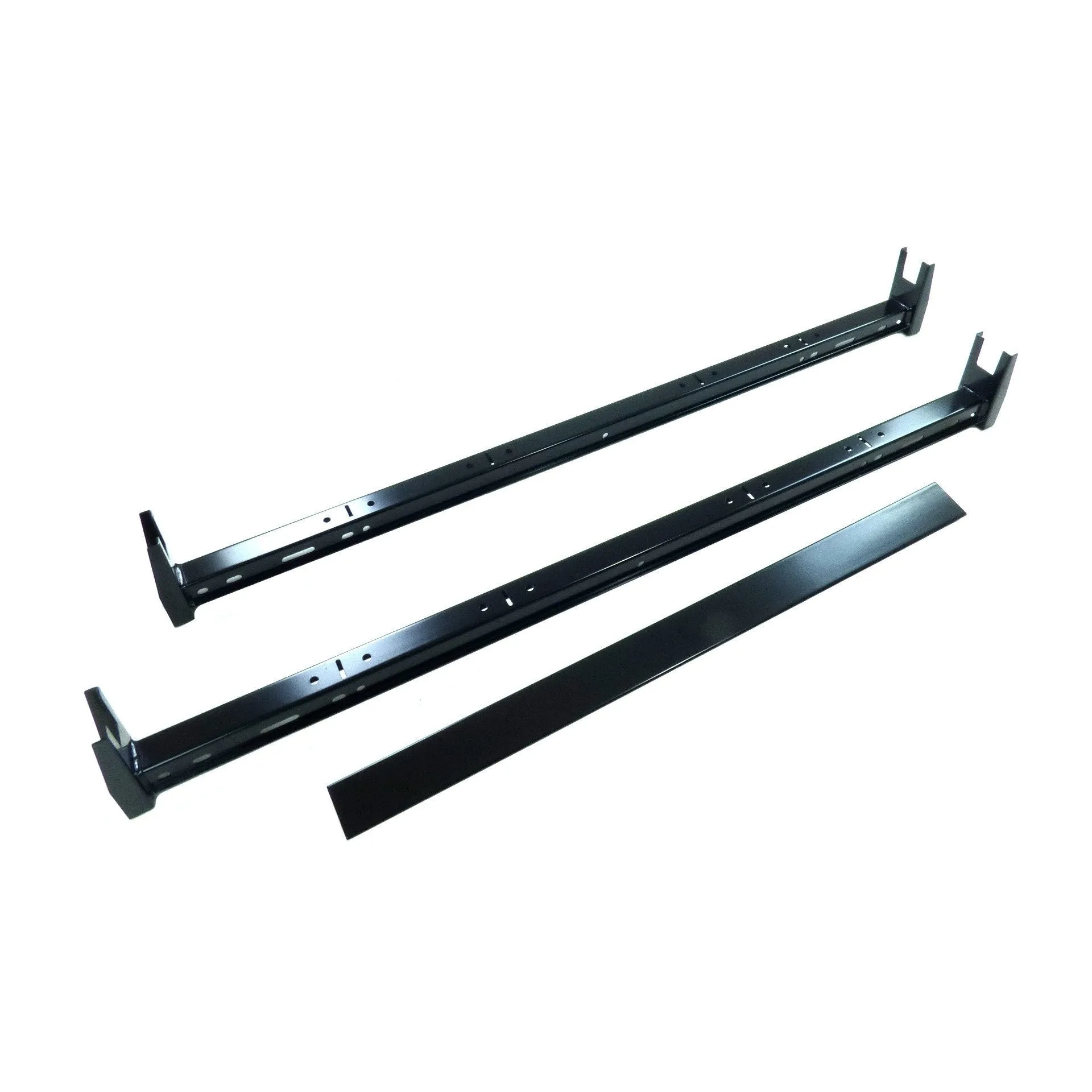 Black 2 Bar Van Roof Ladder Rack Cross Bars for Fiat Doblo 2015-2019