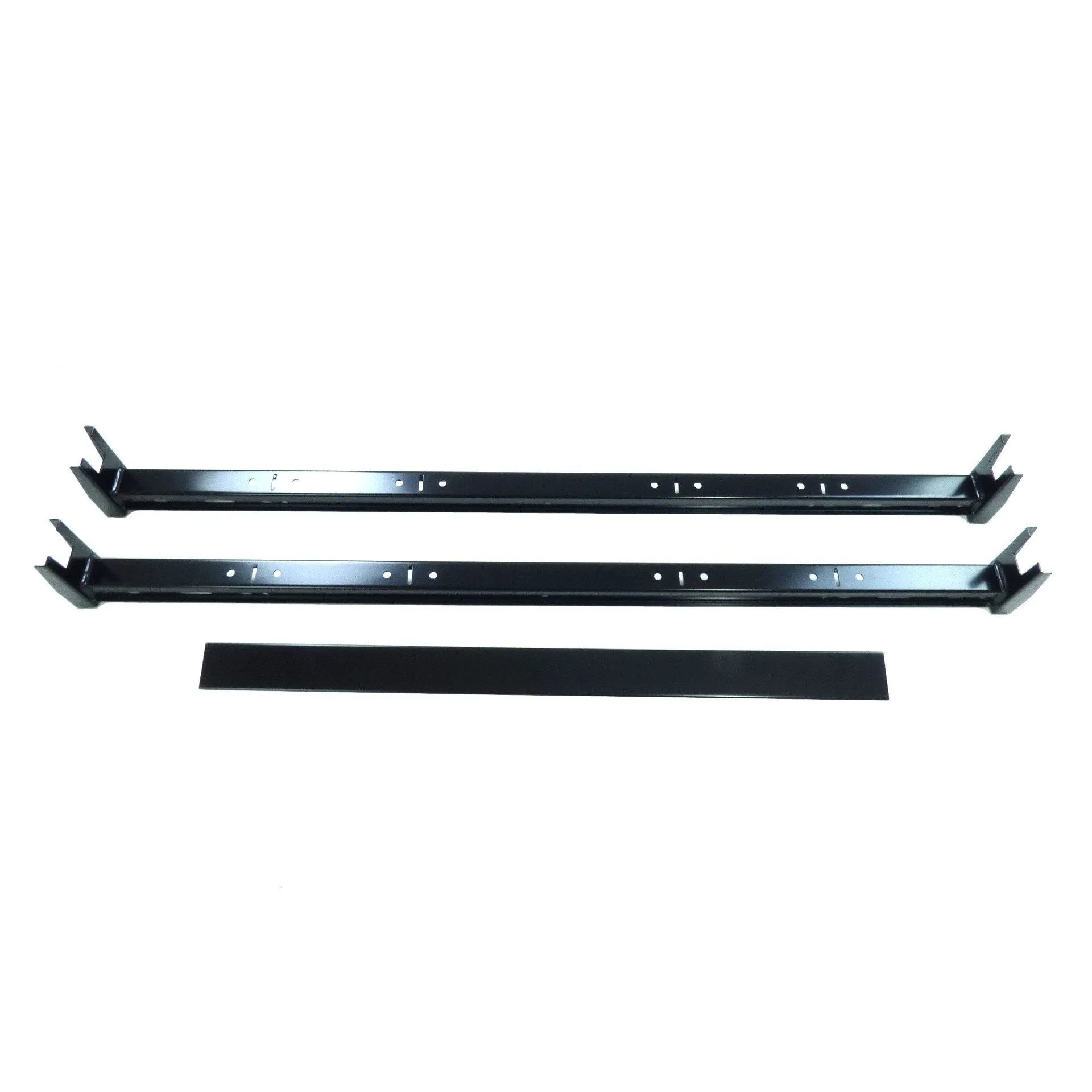 Black 2 Bar Van Roof Ladder Rack Cross Bars for Fiat Doblo 2015-2019