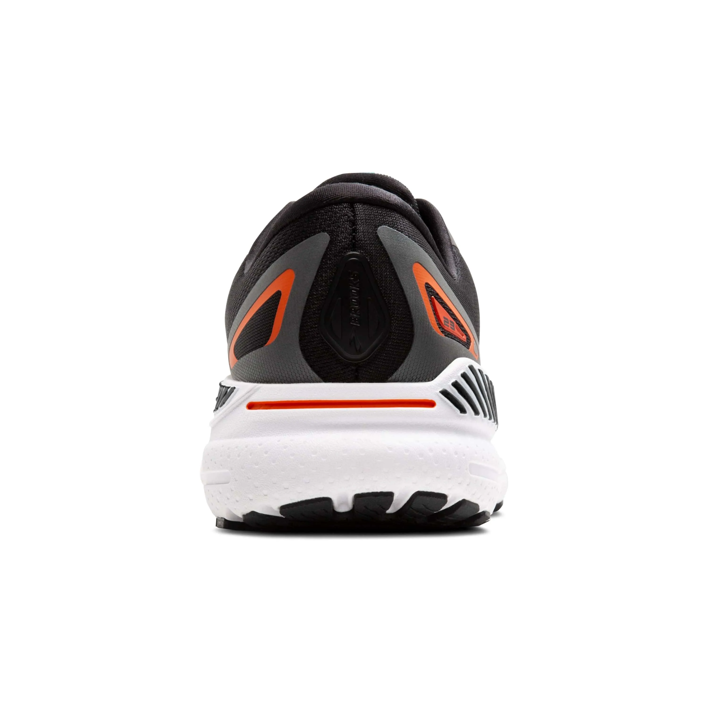 Brooks Men's Adrenaline GTS 23 Running Shoes in Black/Mandarin Red/Silver AW24