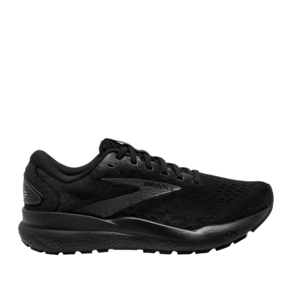 Brooks Men's Ghost 16 Running Shoes in Black/Black/Ebony AW24