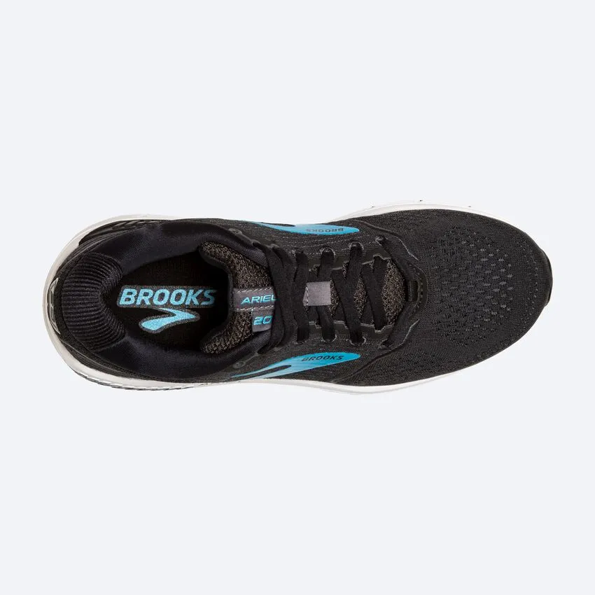 Brooks Womens Ariel 20 Wide- Black/Ebony/Blue (1203151D064)