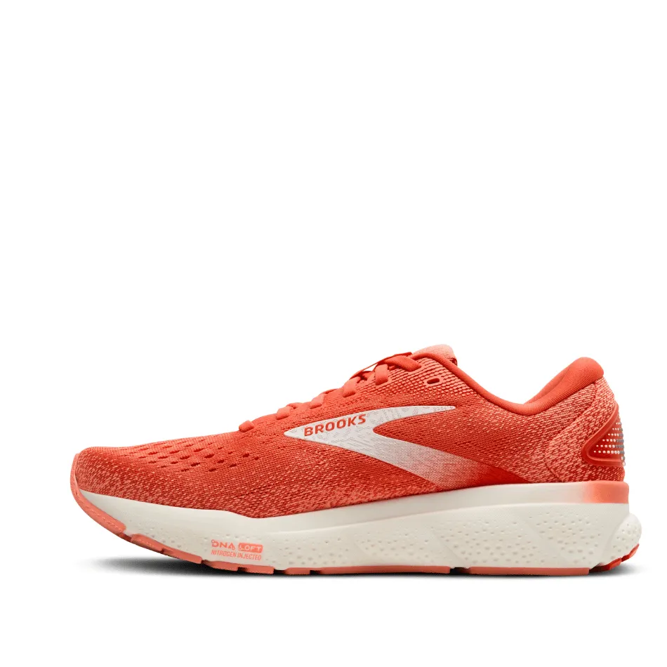 Brooks Women's Ghost 16 Running Shoes in Coral/Desert Flower/Coconut SS25