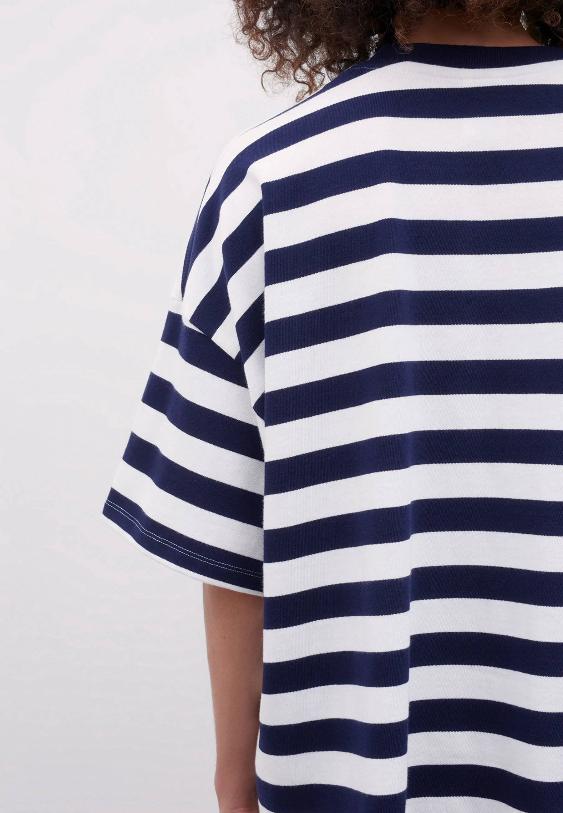 Building Block Oversized Boxy T-Shirt - stripe