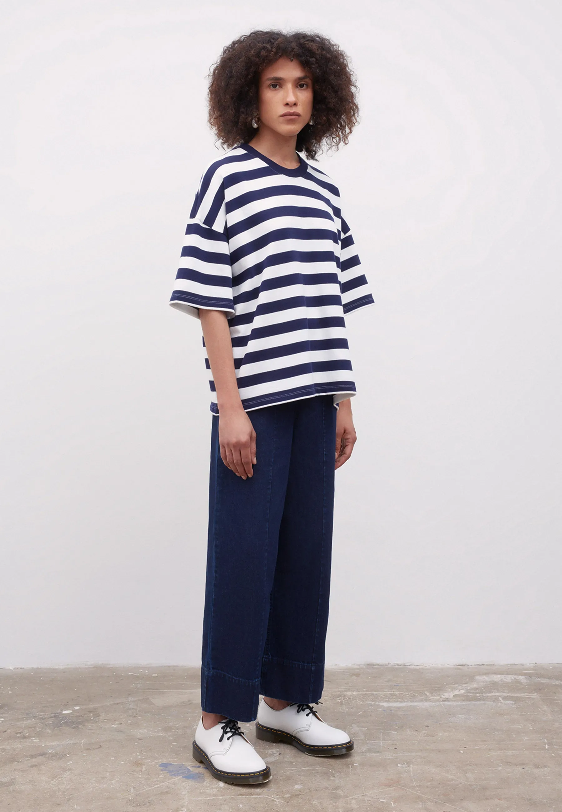 Building Block Oversized Boxy T-Shirt - stripe