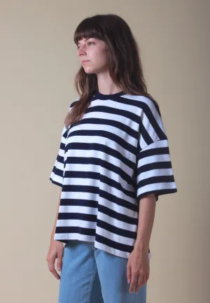 Building Block Oversized Boxy T-Shirt - stripe