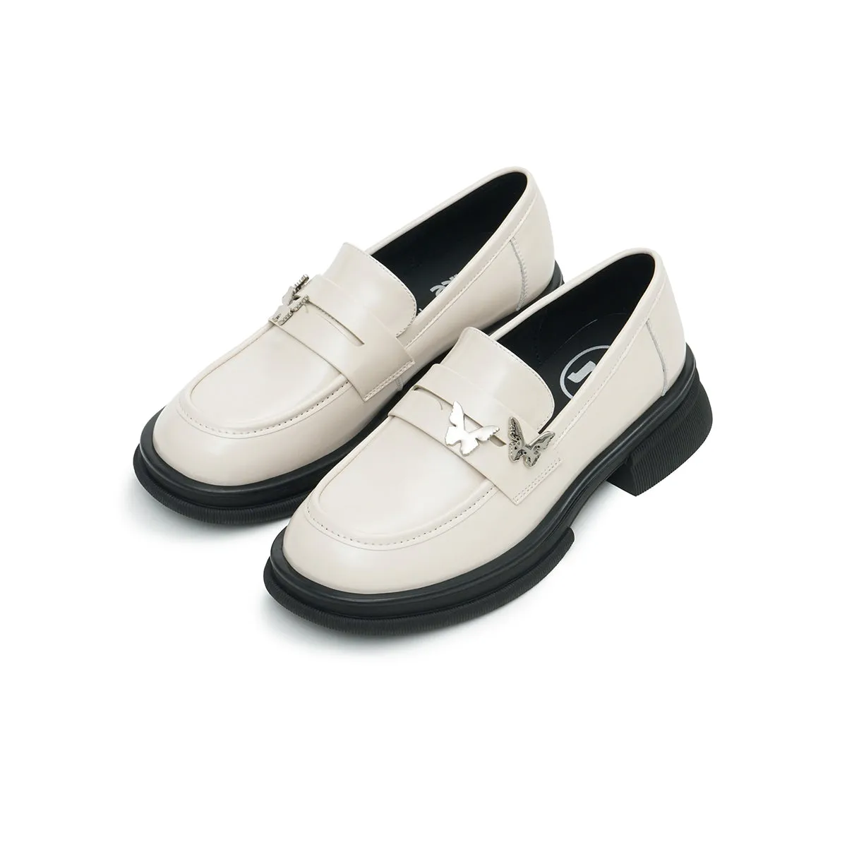 Butterfly Flat British-Style Loafers