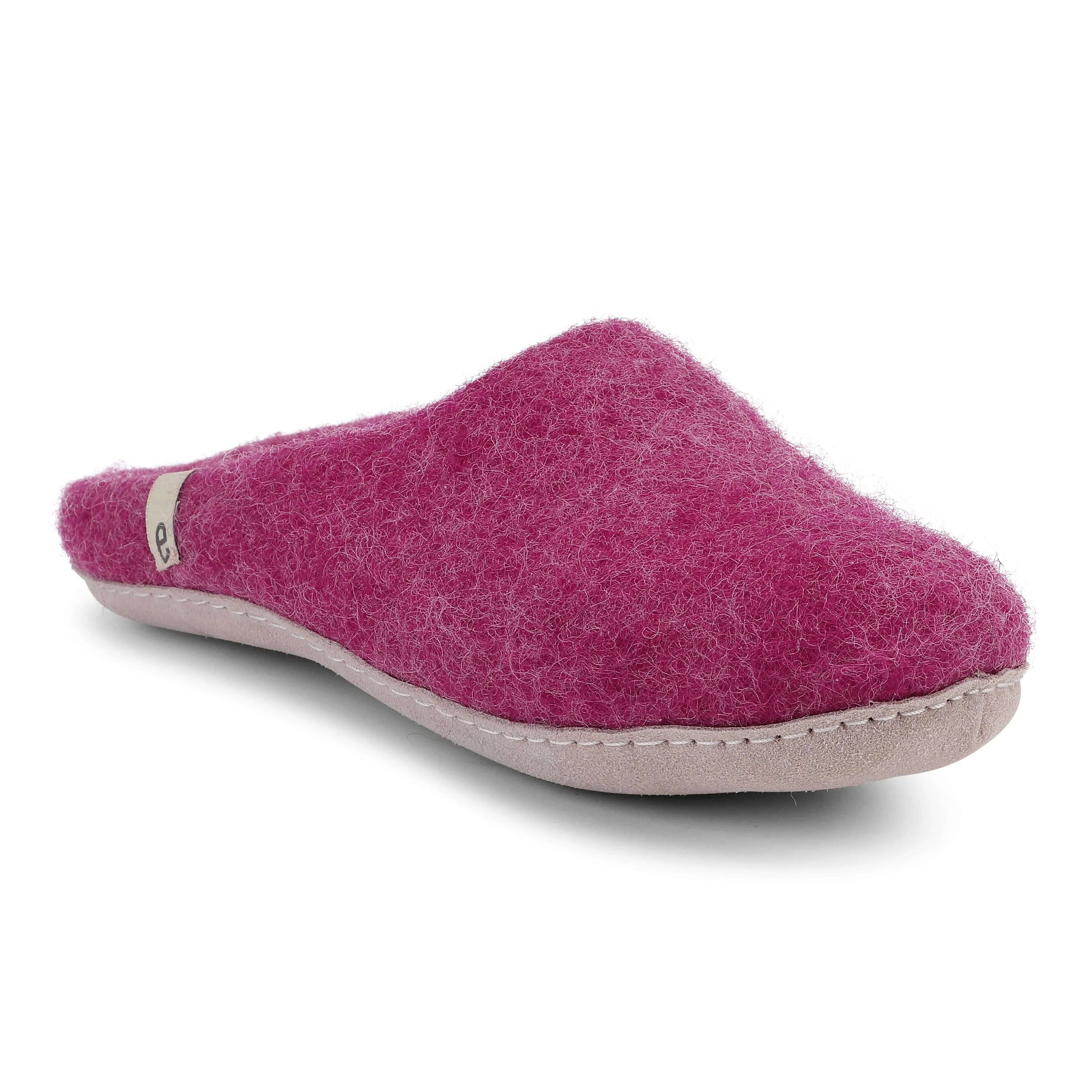 Cerise Fair Trade Felt Slippers