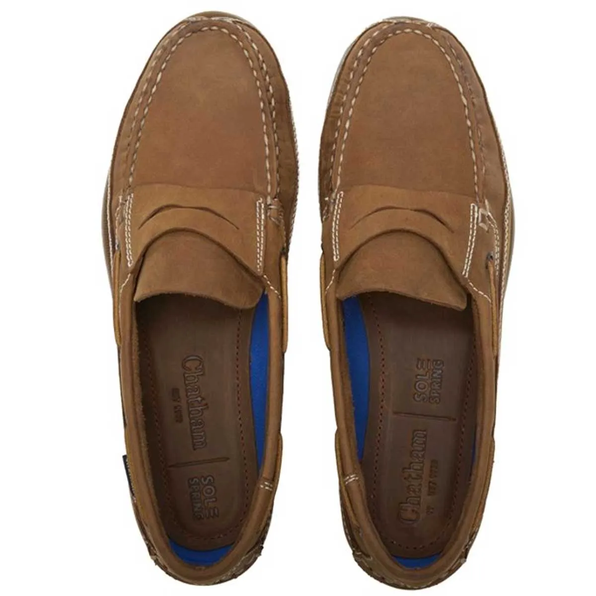 CHATHAM Gaff II G2 Slip-On Leather Deck Shoes - Mens - Walnut