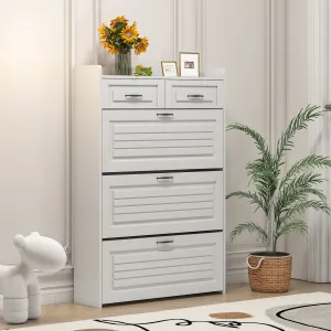 Chelsea II Shoe Storage Cabinet - White