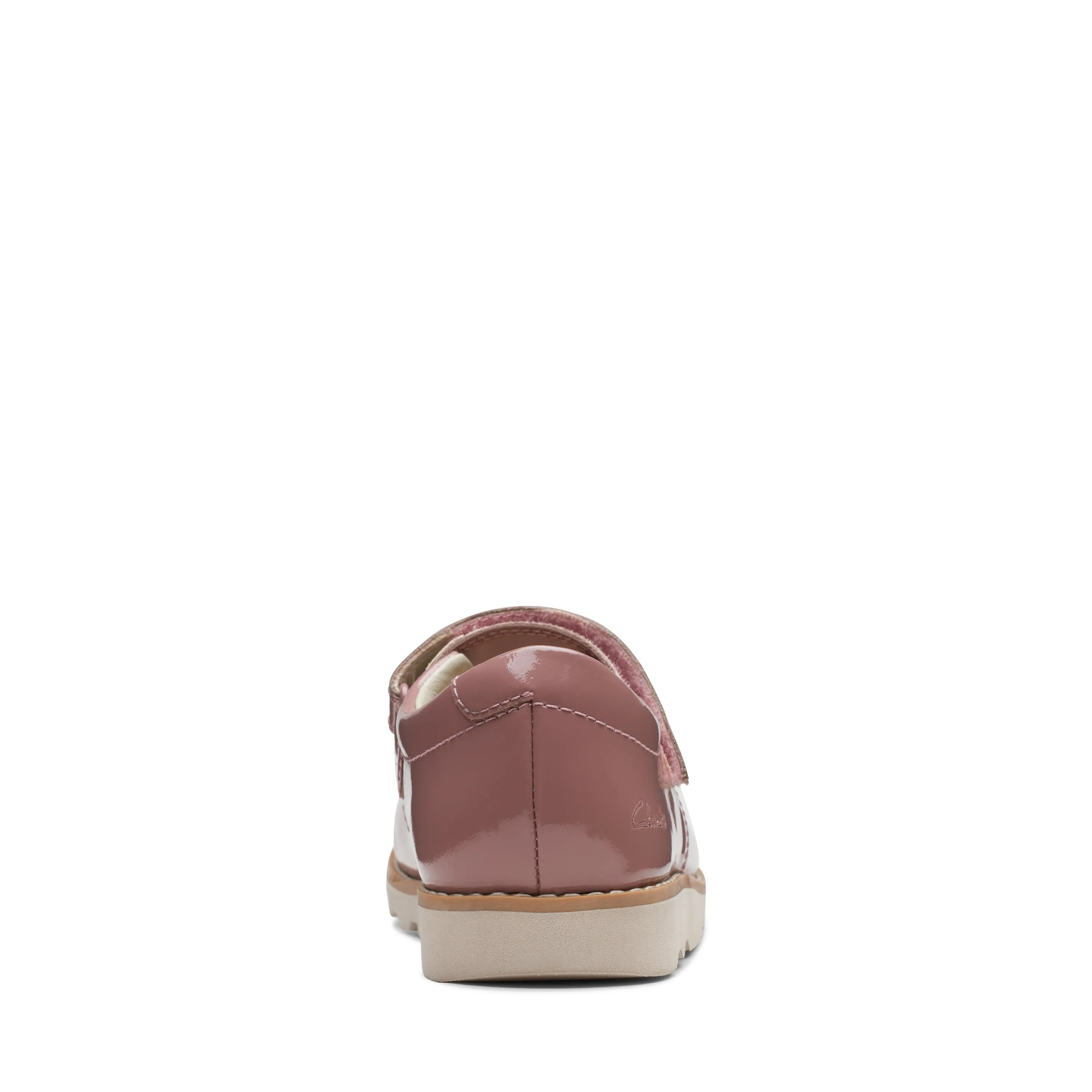 Clarks Crown Jane Girls Pink Patent Shoe