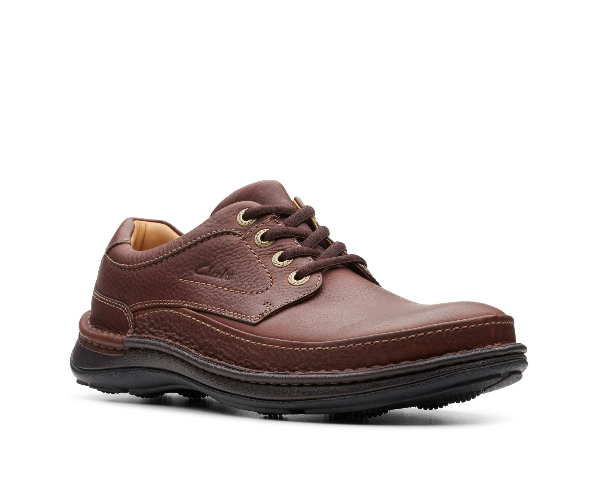 Clarks Nature Three Mahogany Leather