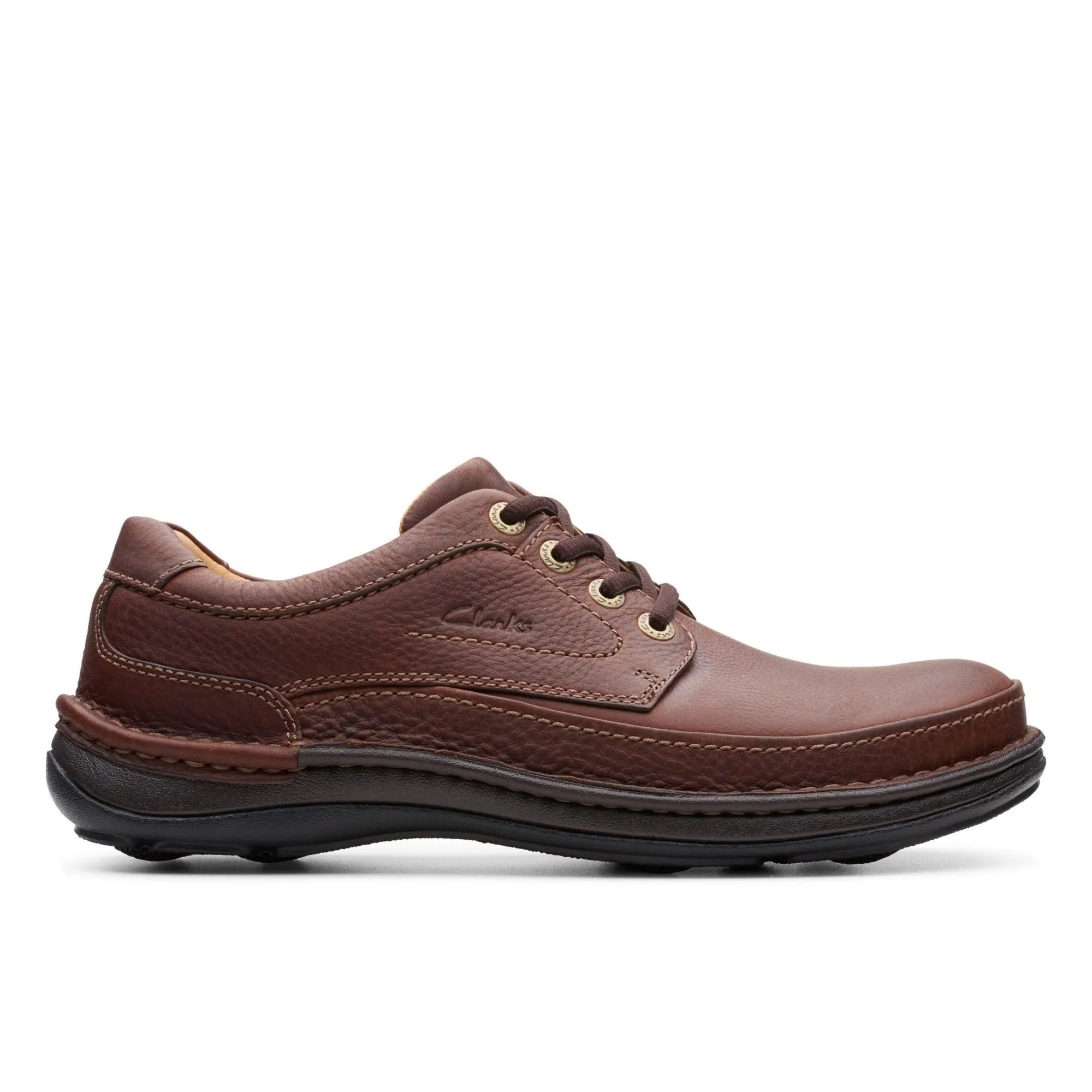 Clarks Nature Three Mahogany Leather