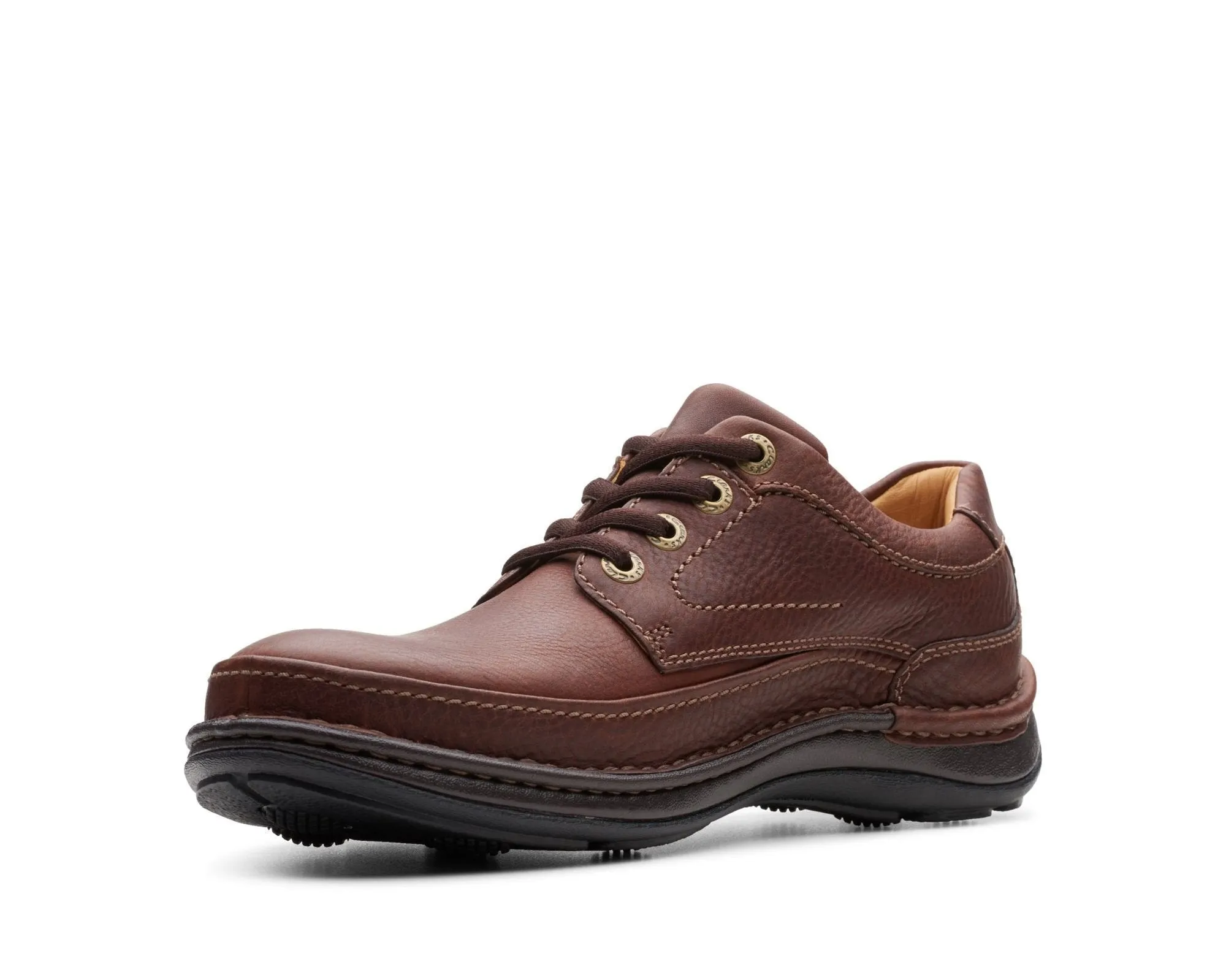 Clarks Nature Three Mahogany Leather