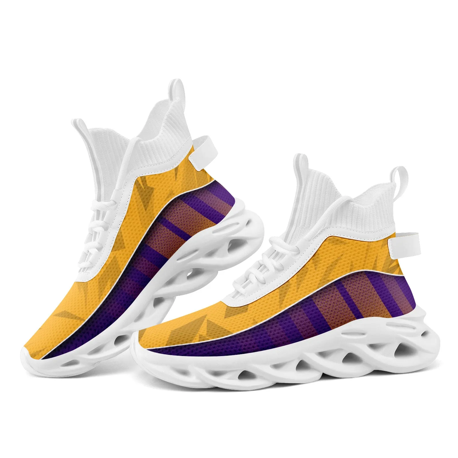 Custom Purple Yellow Maxsoul Shoes Personalized Sneaker FN029A-D020158-4