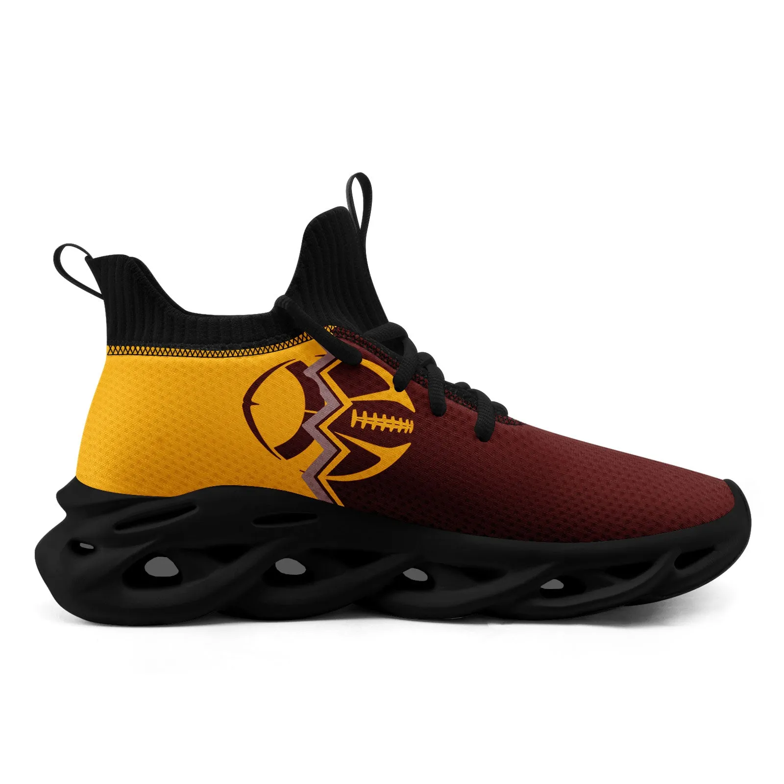 Custom Yellow Red Washington Maxsoul Shoes Personalized Sneaker FN030A-D028017-16