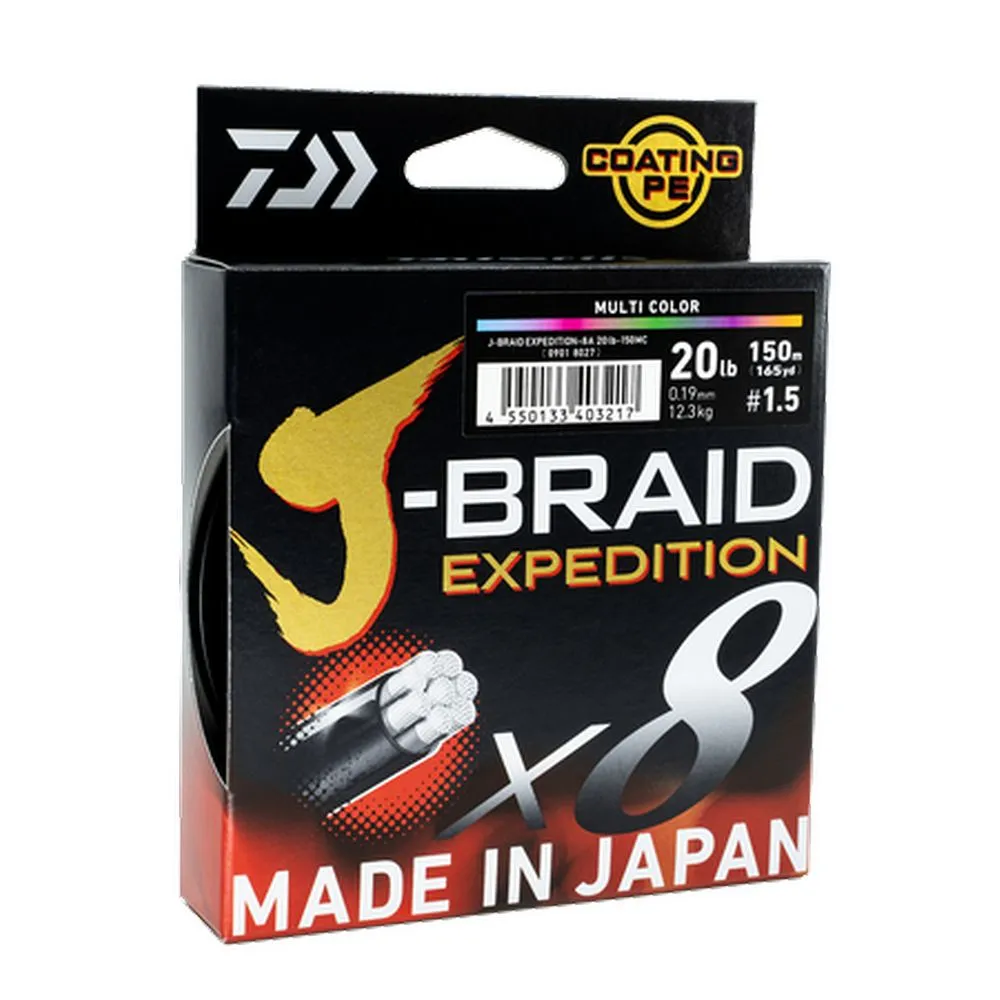 Daiwa J-Braid Expedition X8 3000M Line Multi