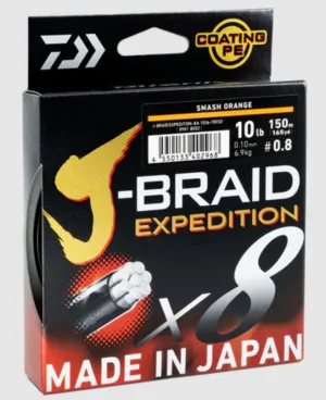 Daiwa J-Braid Expedition x8 - Orange