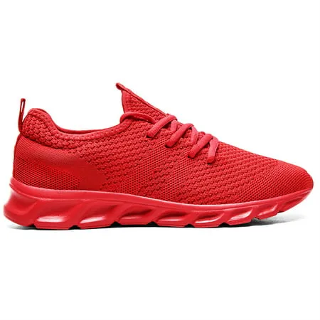 Damyuan Fashion Sneakers Mens Running Shoes Casual Slip on Walking Shoes Athletic Sport Lightweight Breathable Mesh Comfortable Sole, Red, 11