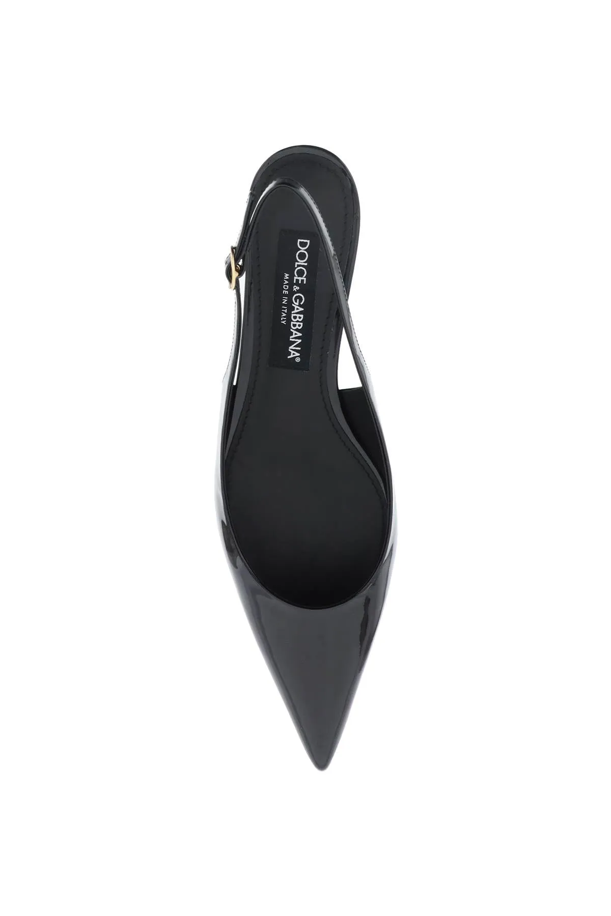 Dolce & gabbana patent leather slingback pumps