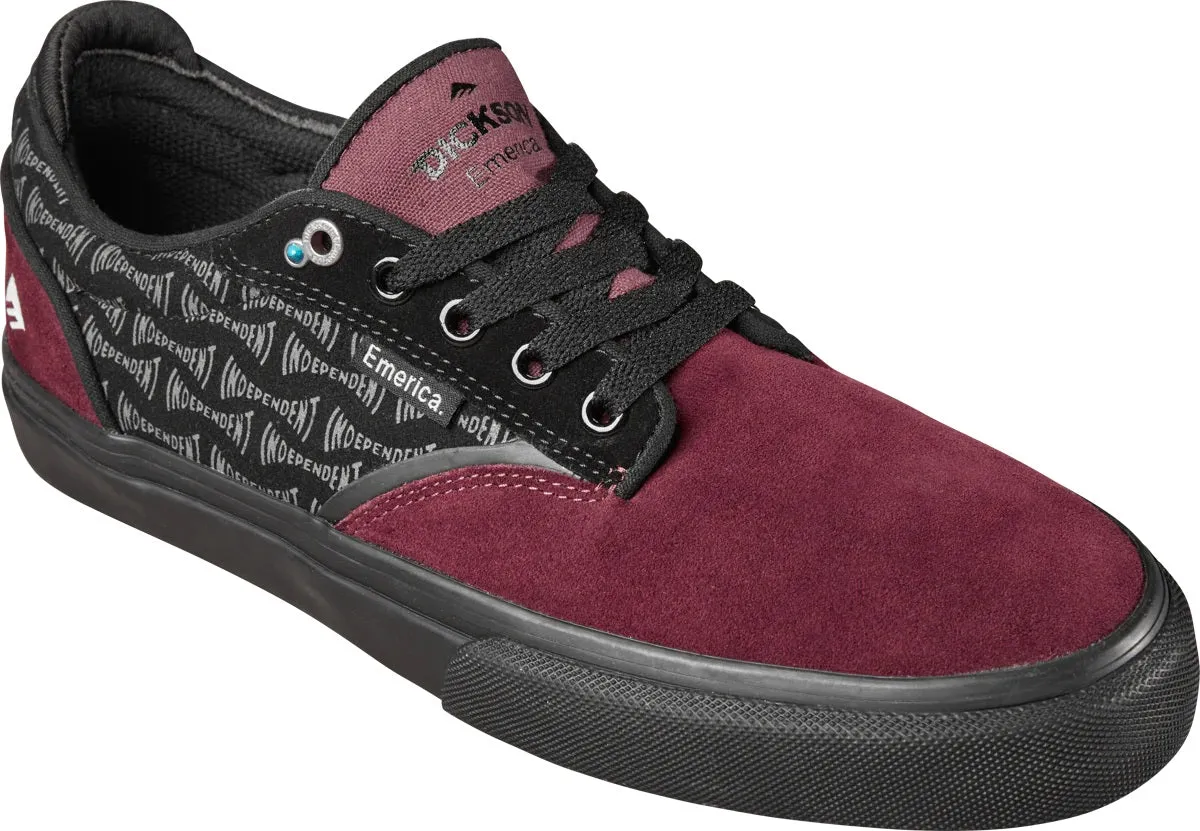 Emerica x Independent Dickson Shoe, Red Black