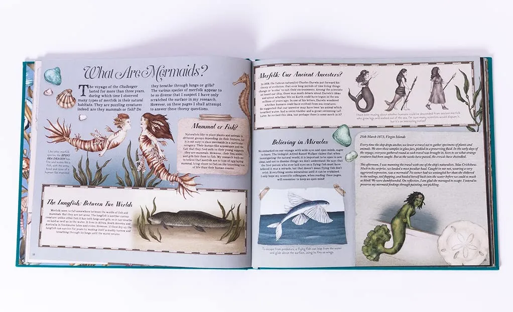 Emily Hawkins: A Natural History of Mermaids, illustrated by Jessica Roux