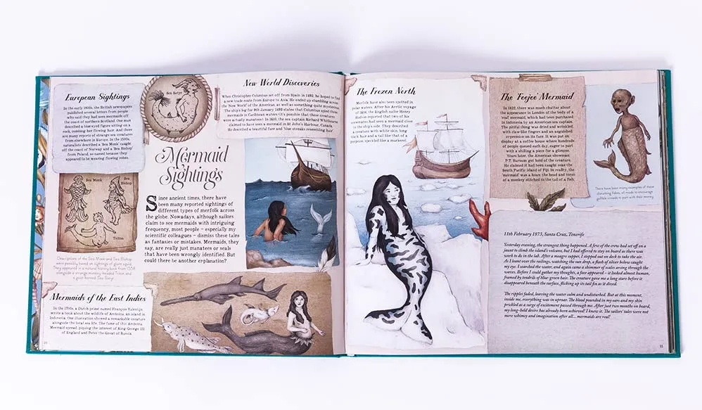 Emily Hawkins: A Natural History of Mermaids, illustrated by Jessica Roux