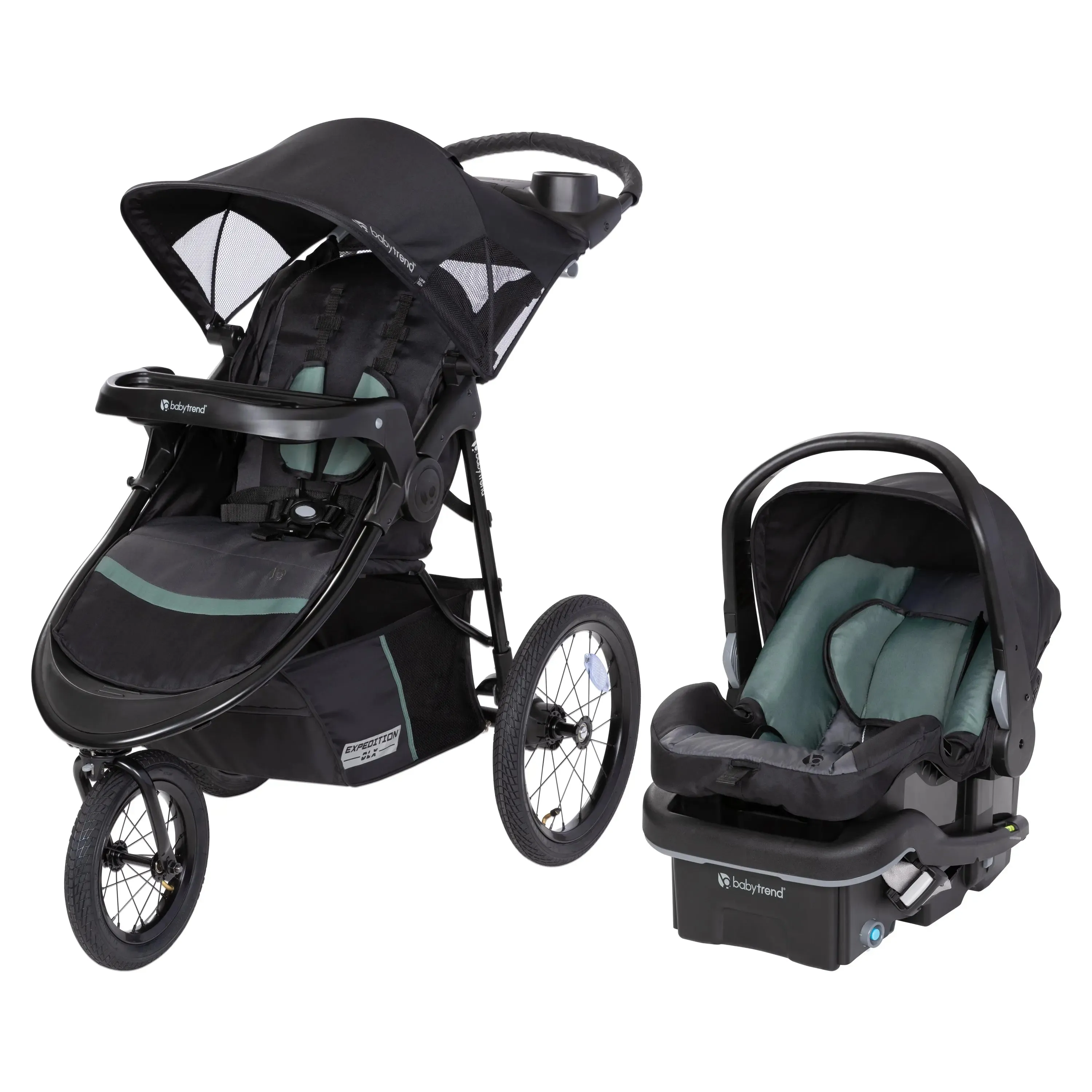 Expedition® DLX Jogger Travel System with EZ-Lift™ PLUS Infant Car Seat - Dash Sage