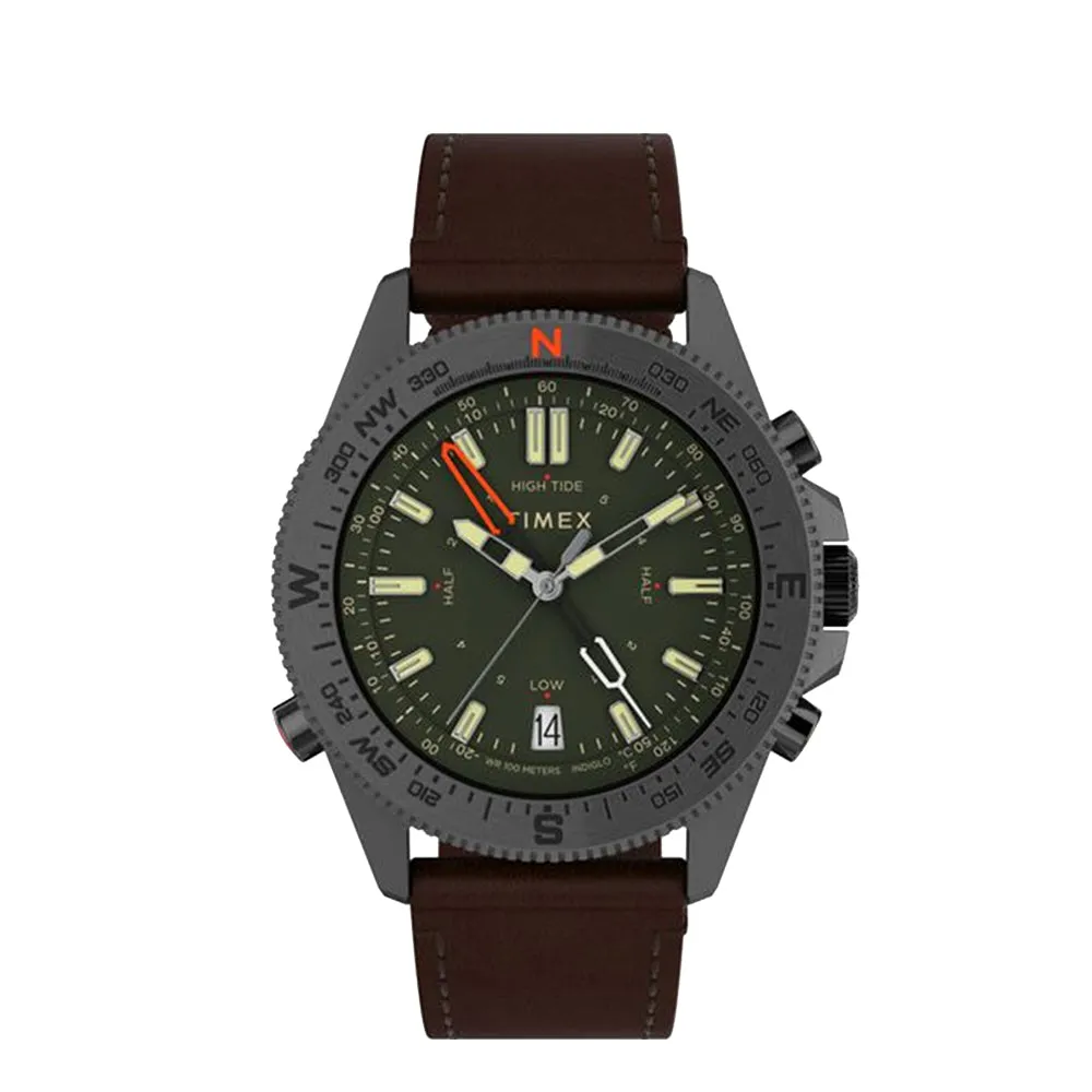 Expedition North Tide-Temp-Compass  43mm Leather Band