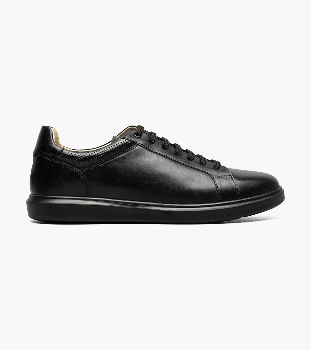 Florsheim Mens Social Lace to Toe Sneaker Shoe-Black