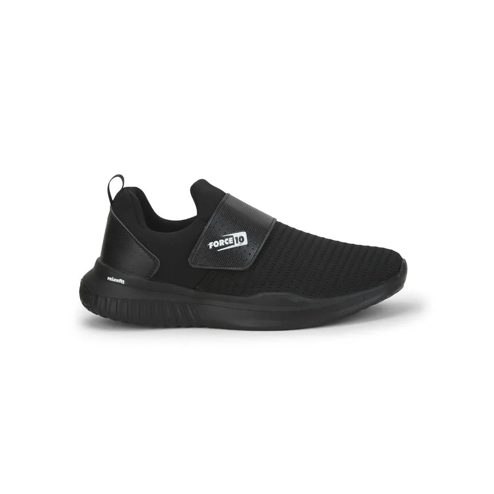 FORCE 10 Sports Non Lacing Shoe For Men (Black) AUGUST By Liberty