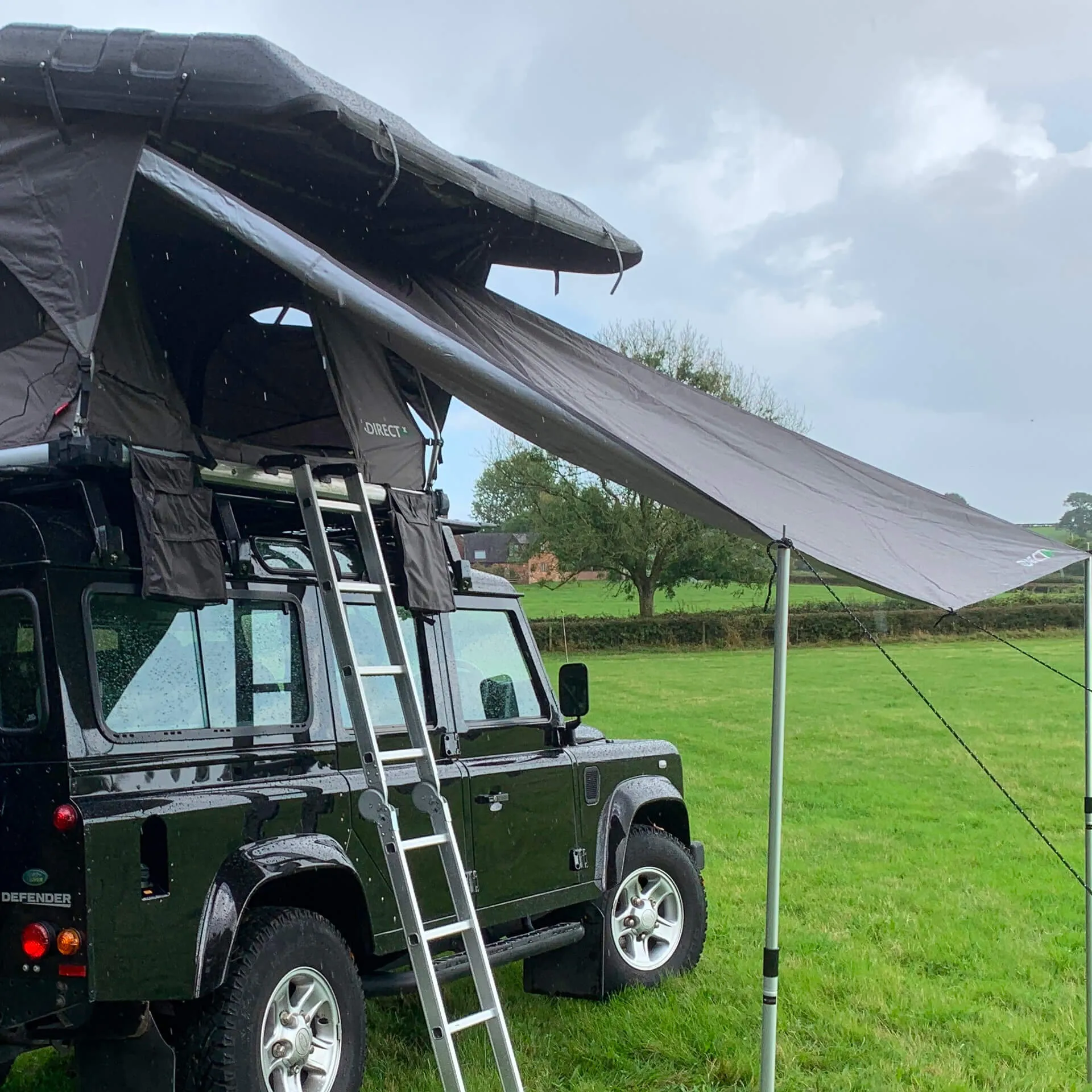 Forest Green Sun Shade Awning Canopy for Direct4x4 Pathseeker Roof Top Tent