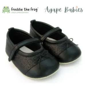 Freddie The Frog Pre Walker Shoes - Nicole Sparkly Black