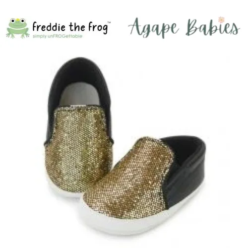 Freddie The Frog Pre Walker Shoes - Tony Sparkly Gold