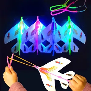 Fun Educational Slingshot Airplane Toy for Outdoor Flying Activities